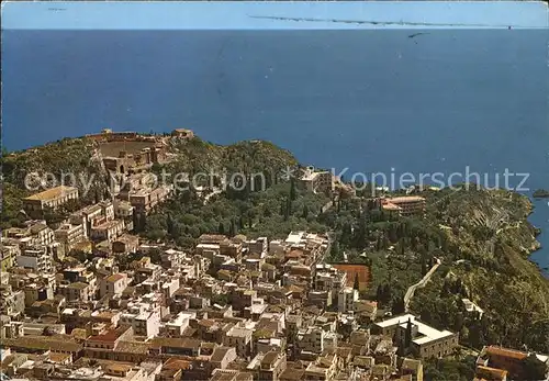 Taormina Sizilien Panorama visto dal Castello Kat. 
