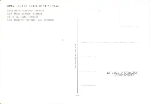 Roma Rom Grand Hotel Continental Kat. 