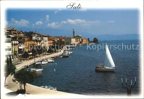 Salo Lago di Garda Bootsanlegestelle Stadtansicht Kat. 
