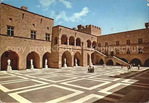 Rhodos Rhodes aegaeis Palast der Ritter Kat. 