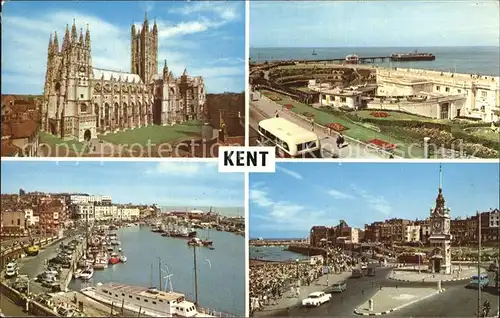 Kent The Cathedral Canterbury The Inner Harbour Ramsgate Winter Gardens Cliftonville Clock Tower Marine Drive Margate