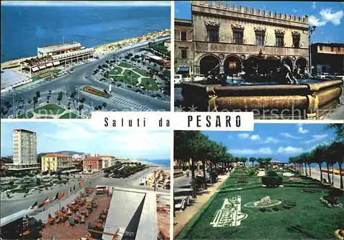 Pesaro Panorama Strand Promenade Kat. Pesaro
