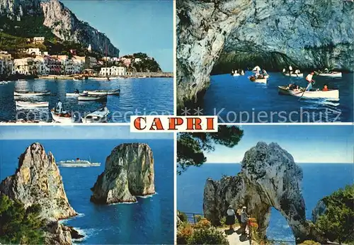 Capri Meer Grotte Hafen Kat. Golfo di Napoli