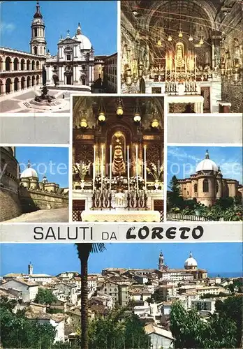 Loreto Italien Basilika Stadtansicht Kat. Ancona