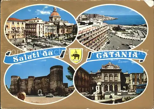 Catania Kathedrale Theater Elefantenbrunnen Kat. Catania