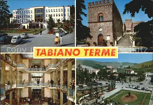 Tabiano Terme Schloss Stadtansicht Park  Kat. Italien