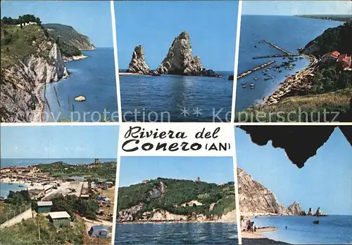 Sirolo Ancona Riviera Conero Strand Panorama