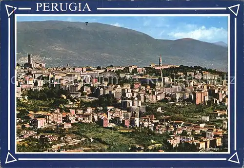 Perugia Umbria Panorama Sonntags Stadt Kat. Perugia