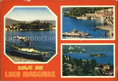 Lago Maggiore Schiffe Panoramen Kat. Italien