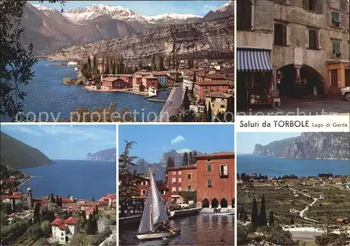 Torbole Lago di Garda Panorama Statansichten Kat. Italien
