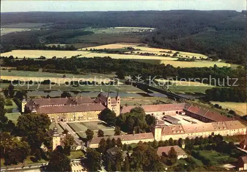 Corvey Reichsabtei Luftbild Kat. Hoexter