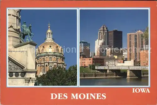 Des Moines Iowa Motiv Teilansicht Kat. Des Moines