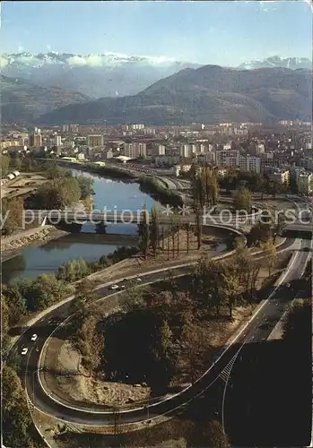 Grenoble Au fond Chamrousse et le Taillefer Kat. Grenoble