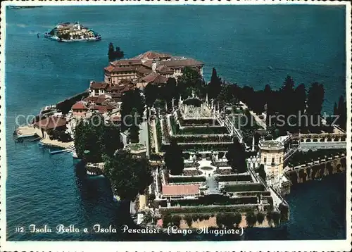 Isola Bella e Isola Pescatori Lago Maggiore Vista aerea Kat. Lago Maggiore