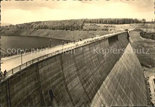 Wendefurth Rappbode Talsperre Staumauer Kat. Altenbrak