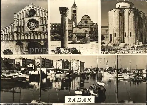 Zadar Zadra Zara Hafen Kirchen Kat. Kroatien