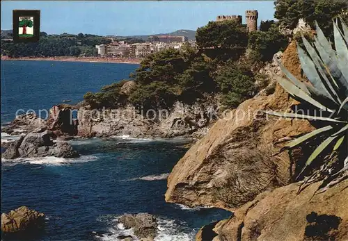 Lloret de Mar Felsenpartie Castell Kat. Costa Brava Spanien