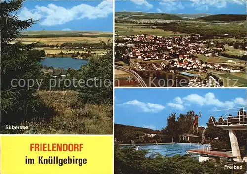 Frielendorf Knuellgebirge Freibad Fliegeraufnahme Kat. Frielendorf
