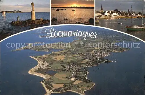 Locmariaquer Pointe de Kerpenhir et le port vue aerienne Kat. Locmariaquer