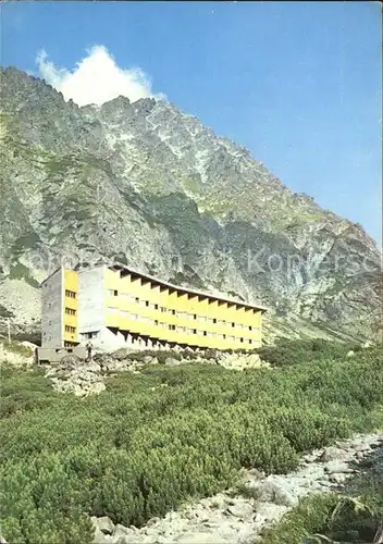 Vysoke Tatry Horsky Hotel Sliezsky dom doline Hohe Tatra Kat. Slowakische Republik