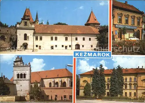 Kezmarok Schloss Kirche Glockenturm Museum Kat. Slowakei
