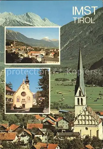 Imst Tirol Kirche Ortsansicht Kat. Imst