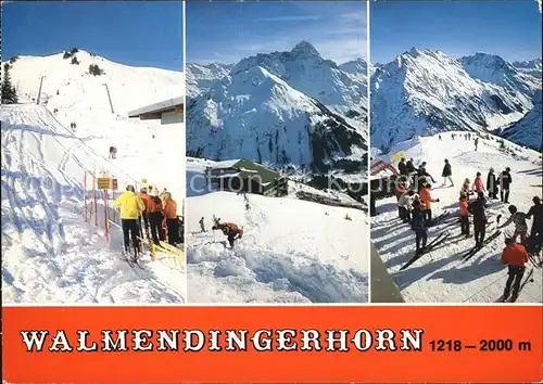 Kleinwalsertal Vorarlberg Skigebet Walmendingerhorn Kat. Mittelberg