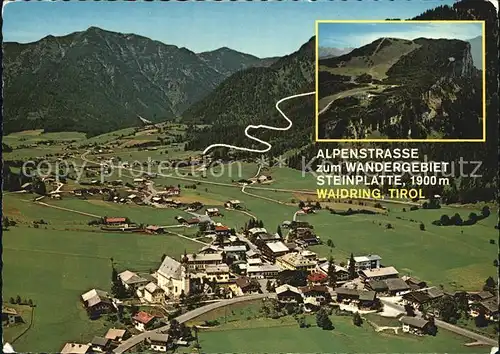 Waidring Tirol Alpenstra?e zum Wandergebiet Steinplatte Kat. Waidring