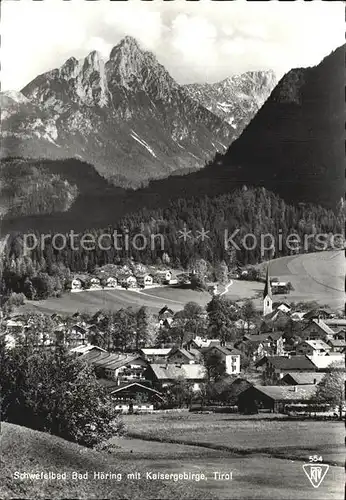 Bad Haering Tirol mit Kaisergebirge Kat. Bad Haering