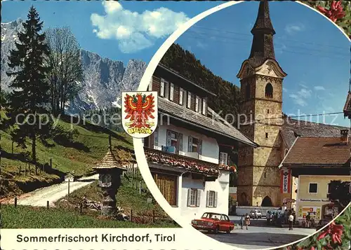 Kirchdorf Tirol Bildstoeckl Wilder Kaiser Dorfstudie Kirche Kat. Kirchdorf in Tirol Wilder Kaiser