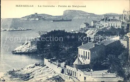 Marseille La Corniche Pointe de Maldorme Kat. Marseille