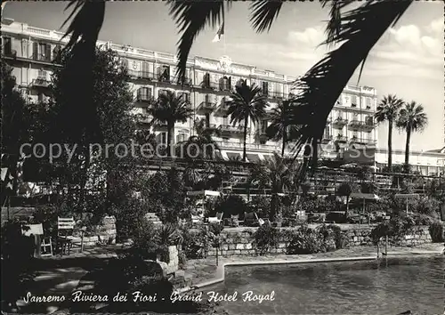 Sanremo Grand Hotel Royal Riviera dei Fiori Palmen Kat. 