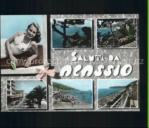 Alassio Cappelletta Votivo Riviera dei fiori Spiaggia Passeggiata a mare Hotel Mediterranee Kat. 