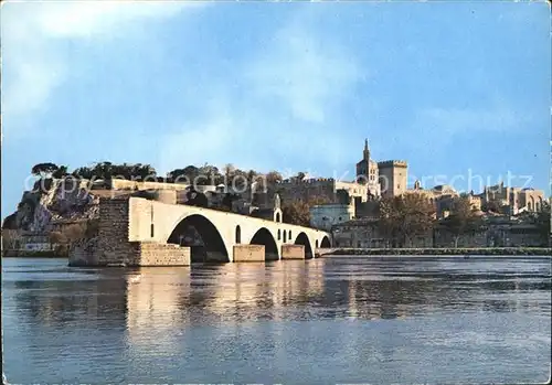 Avignon Vaucluse Pont Saint Benezet Palais des Papes Kat. Avignon
