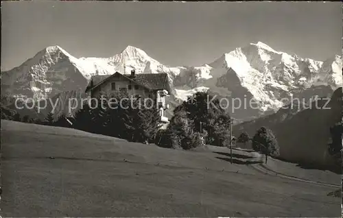 Beatenberg Hotel Amisbuehl Eiger Jungfrau Moench Kat. Beatenberg