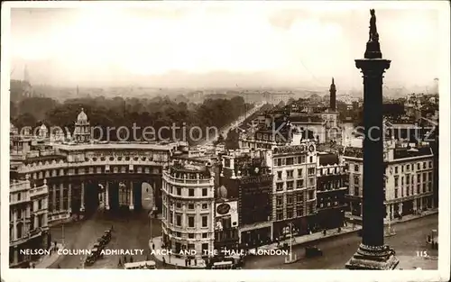 London Nelson Column Admiralty Mall Kat. City of London