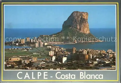 Calpe Costa Blanca Luftbild Kat. Alicante