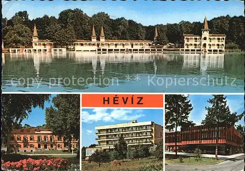 Heviz See Uferpromenade Kat. Ungarn