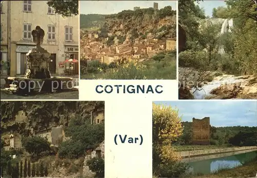 Cotignac Kanal Denkmal Ansicht Kat. Cotignac