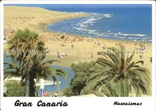 Maspalomas Strand Meer Kat. Gran Canaria Spanien
