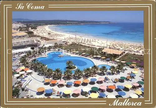 Mallorca La Coma Strand Pool Meer Kat. Spanien