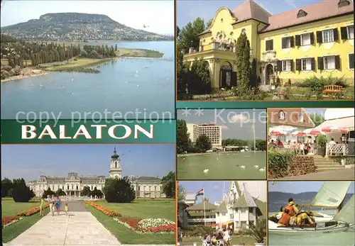 Balaton Plattensee See Ansichten Kat. Ungarn