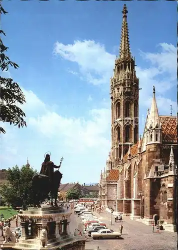 Budapest Matthias Kirche Sankt Stefans Denkmal Kat. Budapest