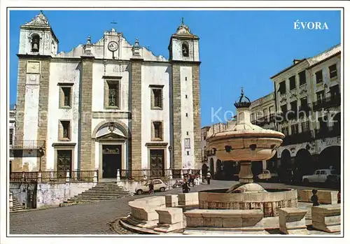 Evora Placa Geraldo Kirche Santo Antao Kat. Evora