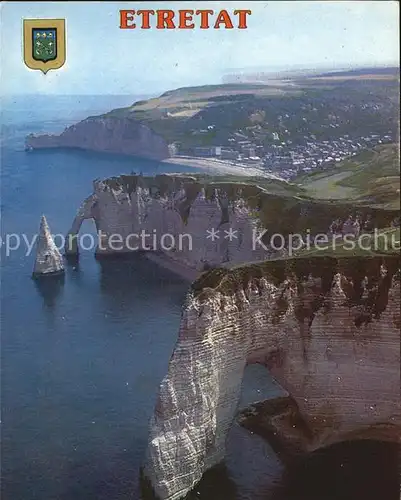 Etretat Kreidefelsen Kat. Etretat