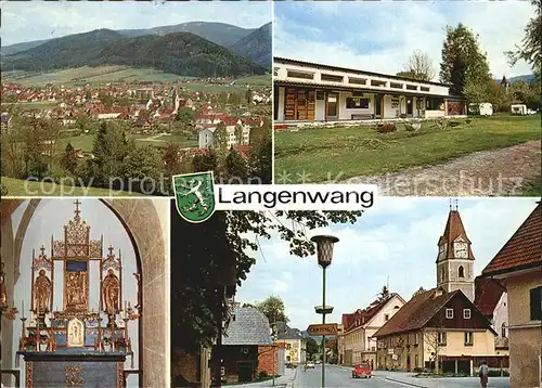 Langenwang Steiermark Strassenpartie Kirche Camping Kat. Langenwang