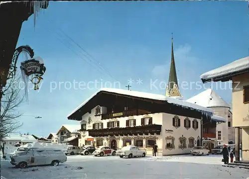 Koessen Tirol Kaiserwinkel Dorfpartie Kat. Koessen