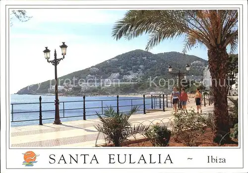 Santa Eulalia del Rio Ibiza Promenade Meer Kat. Ibiza Islas Baleares