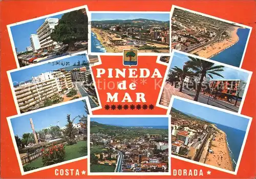 Costa Dorada Maresme Strand Stadtansichten Luftaufnahmen Kat. Spanien
