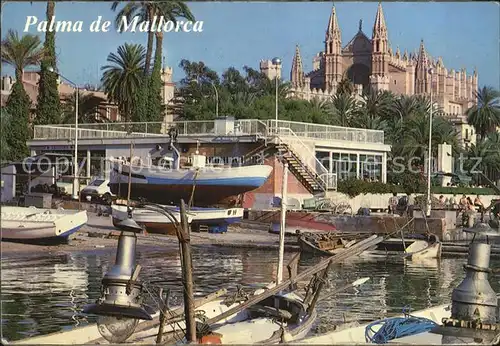 Palma de Mallorca Kathedrale Hafen Kat. Palma de Mallorca